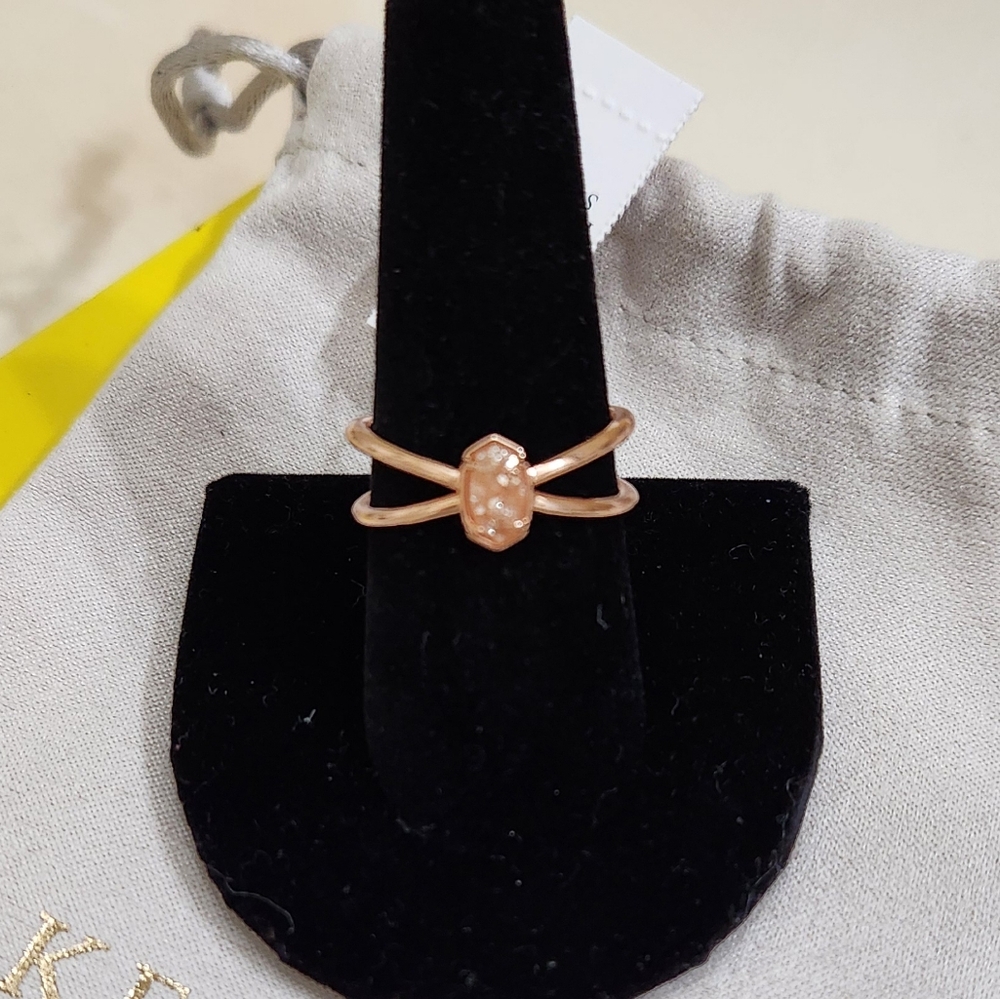 Kendra Scott Emilie Double Band Ring Sz 9 NWT